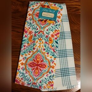 The Pioneer Woman Kitchen Towels Folk Geo 16"W x 28"L